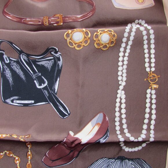 Handsome Jones New York Oblong Scarf Shades of Brown Accessory Theme - Picture 4 of 9